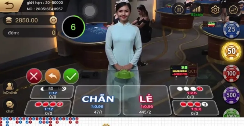 Game live tạo cảm giác như tại casino thực